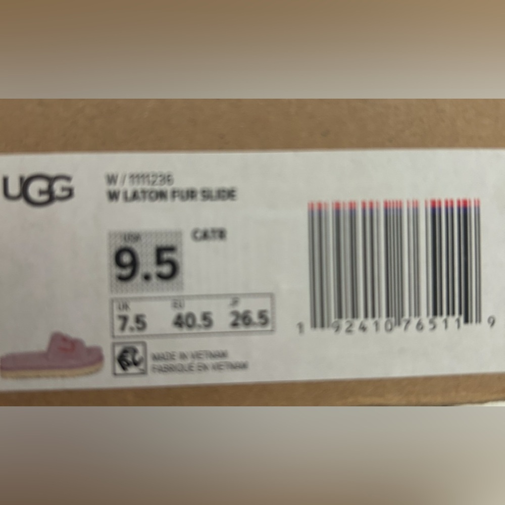 UGG Laton Fur Slide Sandals - Picture 5 of 8